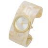 Fieldwork Women's Analog Acetate Bangle Watch, White, Flaban ST291-2