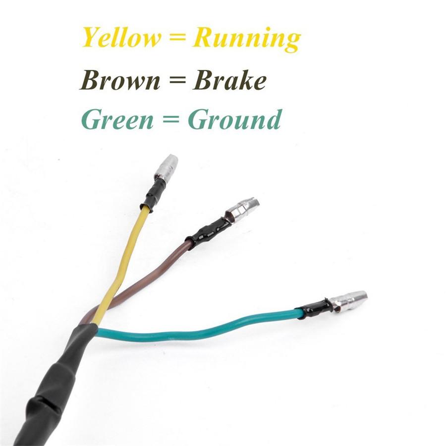 НОВЫЙ Мотоцикл Кроссовый Мотоцикл Светодиодный Задний Стоп-сигнал Стоп-сигнал Подсветка Номерного знака Дымчатое Стекло 12В