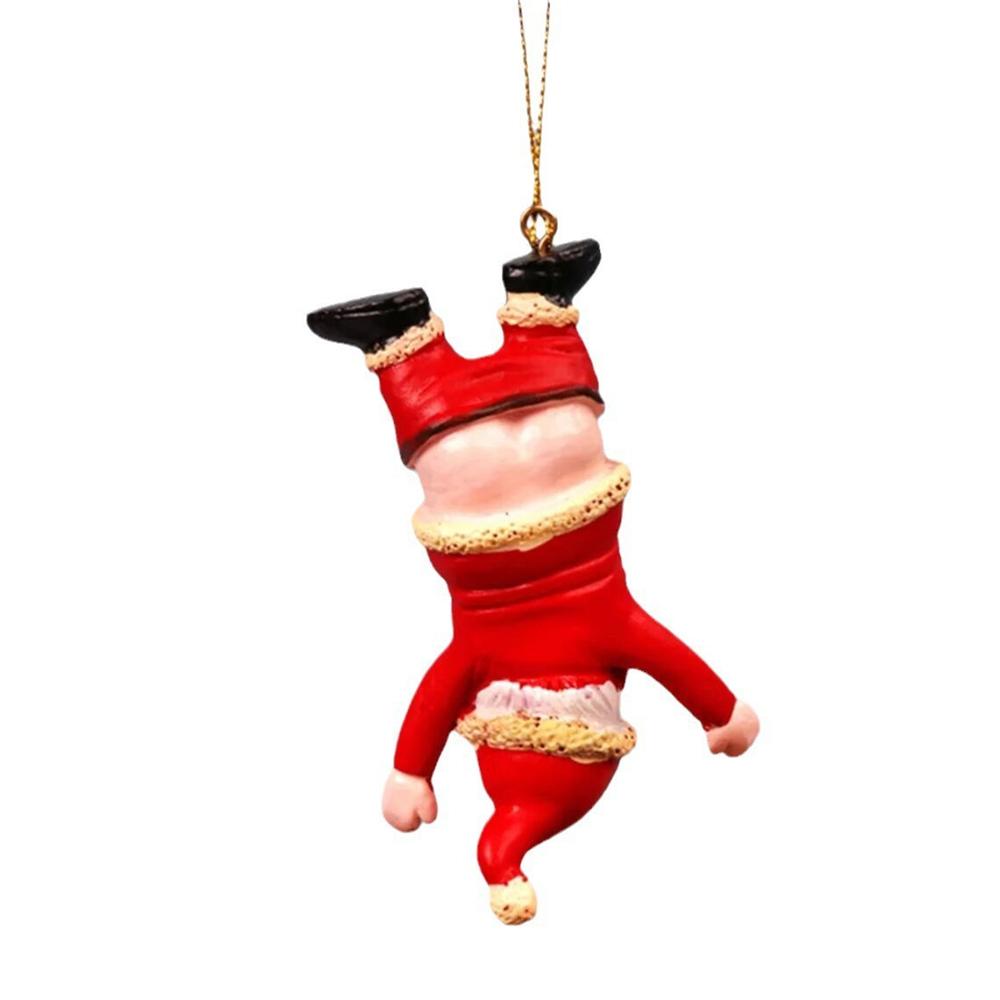 Забавный Санта-подвеска в виде елки, кулон, украшение, рождественские украшения, декор рождественской елки