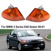 Corner Light Bezel Wear Resistant Accessory Yellow Left/Right Parking Lamp Housing 63136902765 63136902766 for BMW 3 Series E46 Sedan 98-01