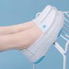 Female Nurse Shoes Fashionable White Shoes Comfortable Thick Soled Women Sports Shoes Spring Slip On Flat Casual Shoe