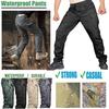 Men's Multi-pocket Scratch-proof Waterproof Pants For Outdoor Camping Climbing Trousers Multifunctional Tactical Pants Overalls