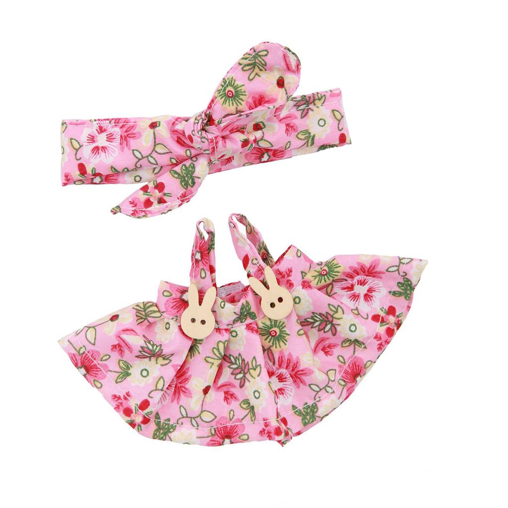 Прекрасный набор одежды для кукол для фигурок ЛАБУБУ 17 см, включает платье с бантом и на бретелях для плюшевой куклы, для демонстрации фигурки