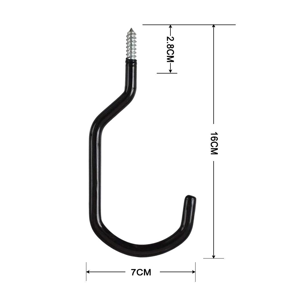 Сверхпрочные металлические крючки для гаражных и садовых инструментов