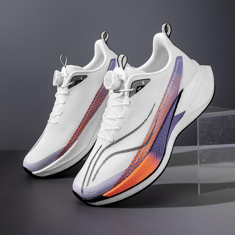9PRO running shoes men's and women's rotating button older children's student body test racing carbon plate breathable sports shoes