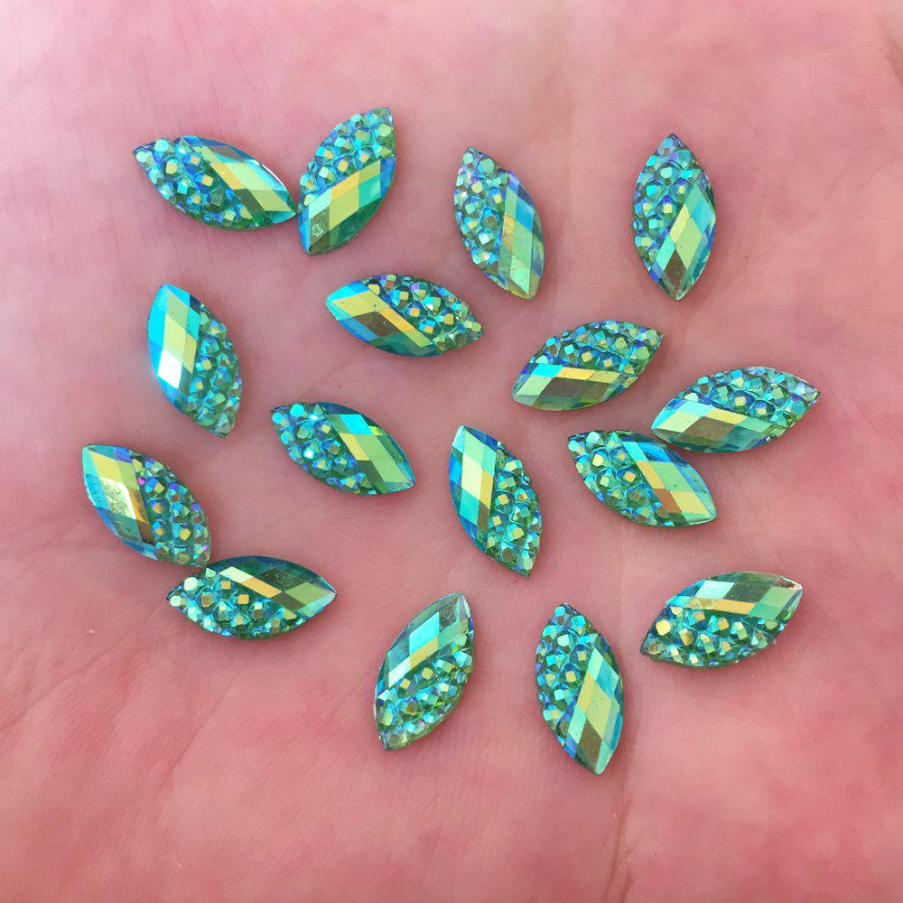 DIY 100 шт. 6*12 мм AB конский глаз смолы черепаха с плоской задней частью горный хрусталь свадебные поделки