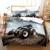 Постельное белье Комплект из трех предметов 3D цифровая печать Крутая серия тракторов Постельное белье Комплект из трех предметов