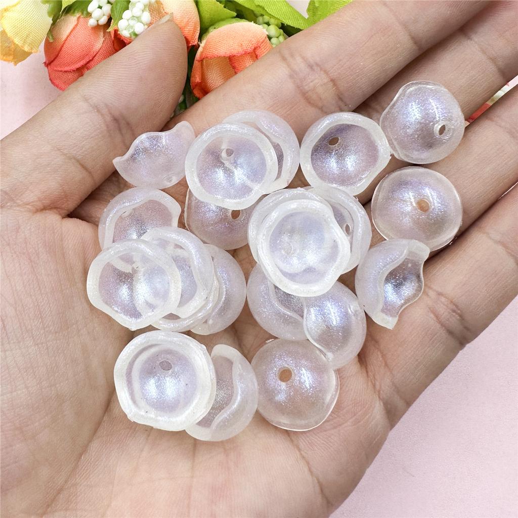100Pcs Bead Fashion DIY Beads Beads Bowl Shaped Multicolor Jewelry Acrylic Beads