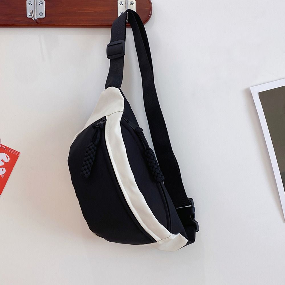 Casual Match Colors Women's Chest Bag Large Capacity Multi Functional Crossbody Bag Oxford Cloth Leisure Shoulder Bag Outdoor