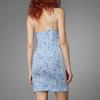 Adidas Originals TIGHT DRESS Slip Dresses Women's Light Blue Crew Neck Moderate Short (Unisex) Slip Dresses IU0648