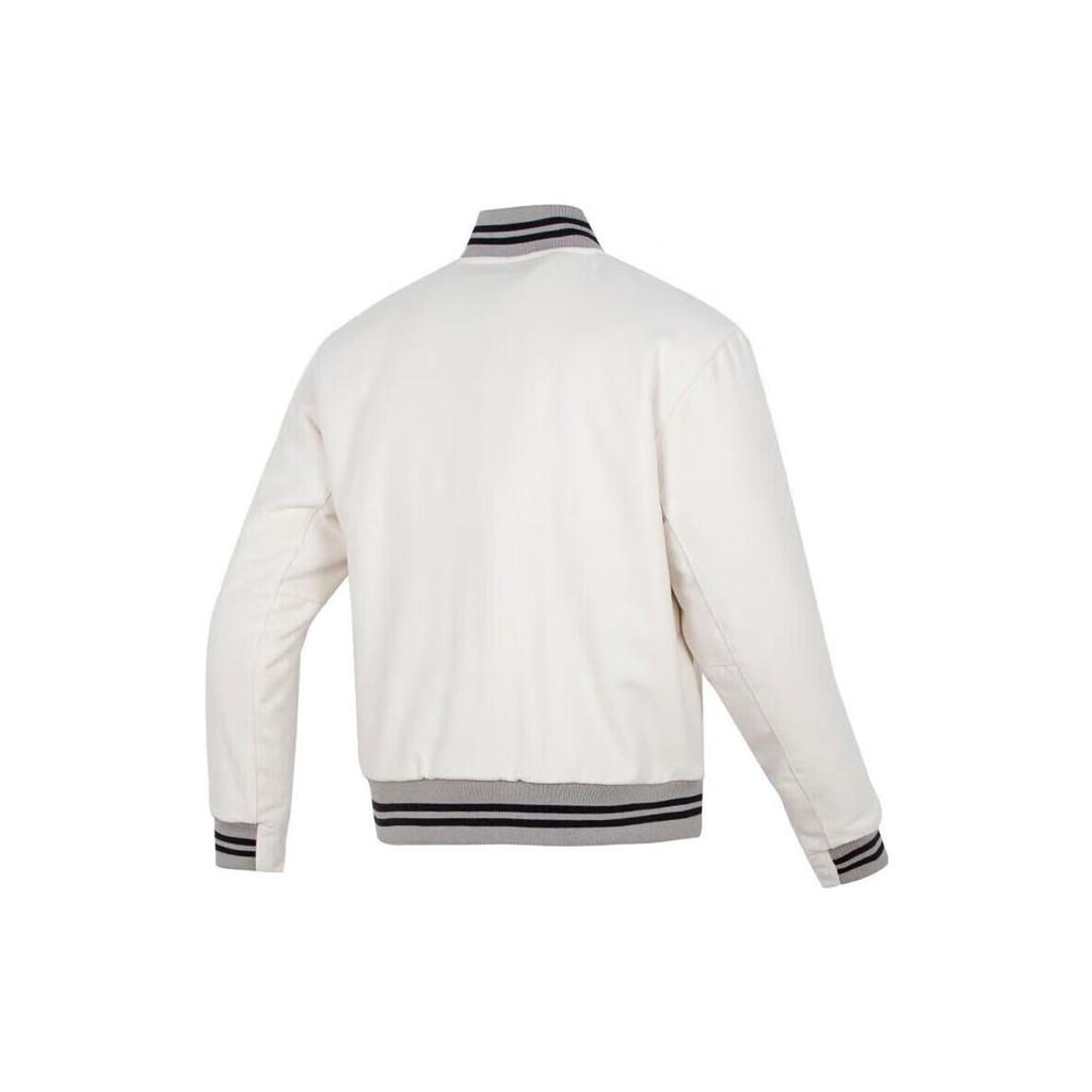 Nike Однобортная бейсбольная куртка в полоску с логотипом, мужская верхняя одежда Phantom-серый белый DQ5011-030