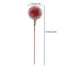 100PCS Realistics Mini Artificial Berry Decor Frosted Red Artificial Holly Berries Glass Bead Fake Berry Wedding