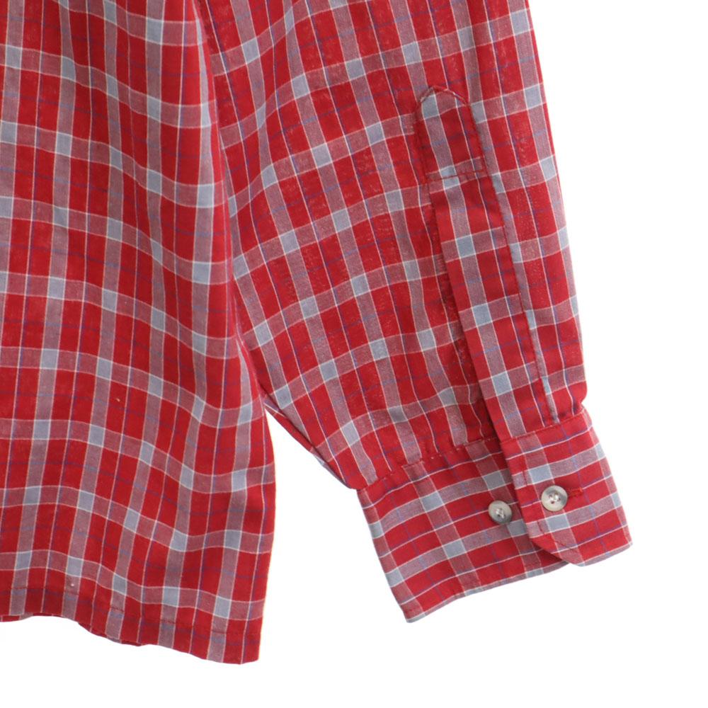 Arrow Винтажная рубашка в клетку 70-х 80-х годов с длинным рукавом на пуговицах L SPORT Мужская Б/У