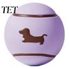 Interactive Training Gear for Puppies Latex Squeaky Dog Ball, Fetch Cute Dachshund Pattern, Toys Indoor Outdoor Play Chew Toy Small Medium Dogs