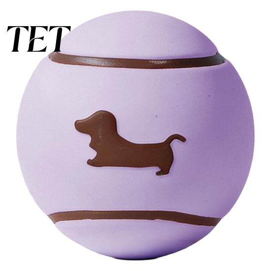 Interactive Training Gear for Puppies Latex Squeaky Dog Ball, Fetch Cute Dachshund Pattern, Toys Indoor Outdoor Play Chew Toy Small Medium Dogs