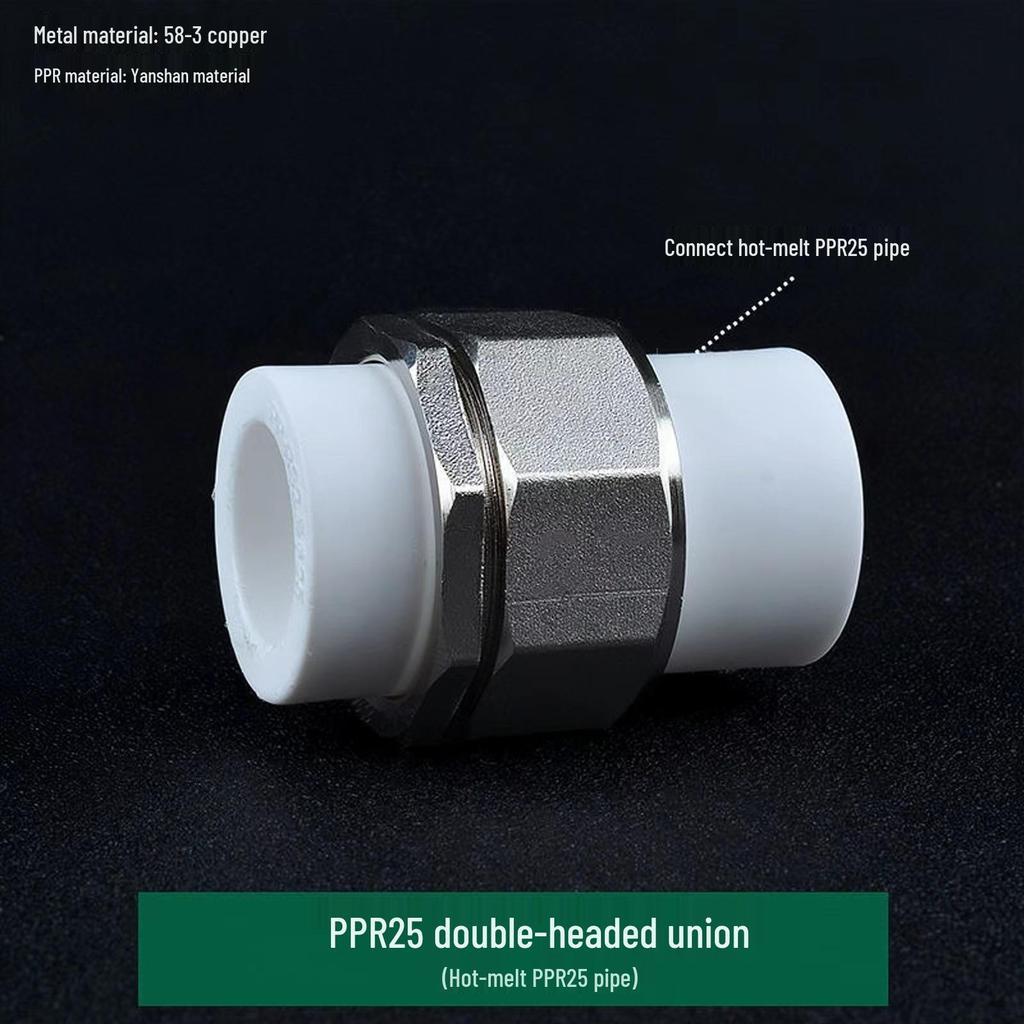 PPR Медно-чугунная муфта, внутренняя и наружная резьба, 20-110 мм, двухсторонняя PPR чугунная муфта