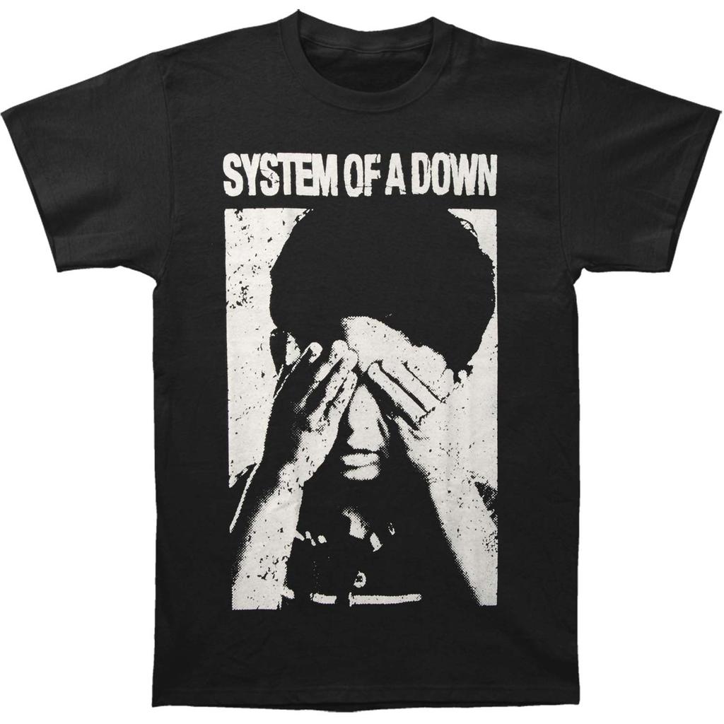 Мужская футболка System Of A Down See No Evil Маленький Черный