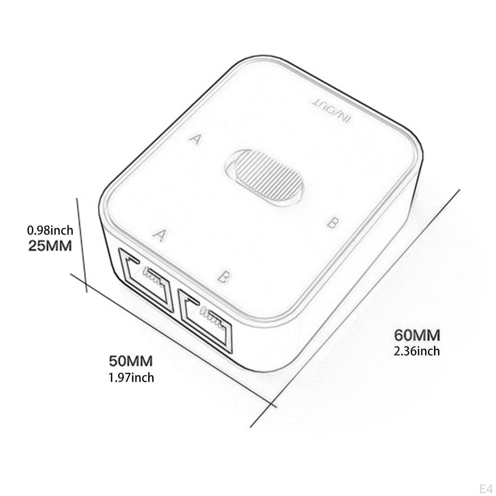 Сетевой адаптер Ethernet 1000 Мбит/с, двухсторонний разъем, простая установка, переключатель-переключатель удлинителя