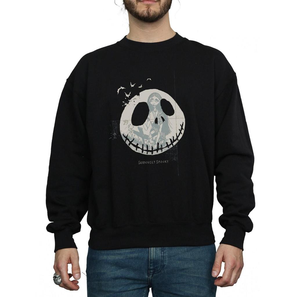 Disney Mens Nightmare Before Christmas Seriously Spooky Sweatshirt
