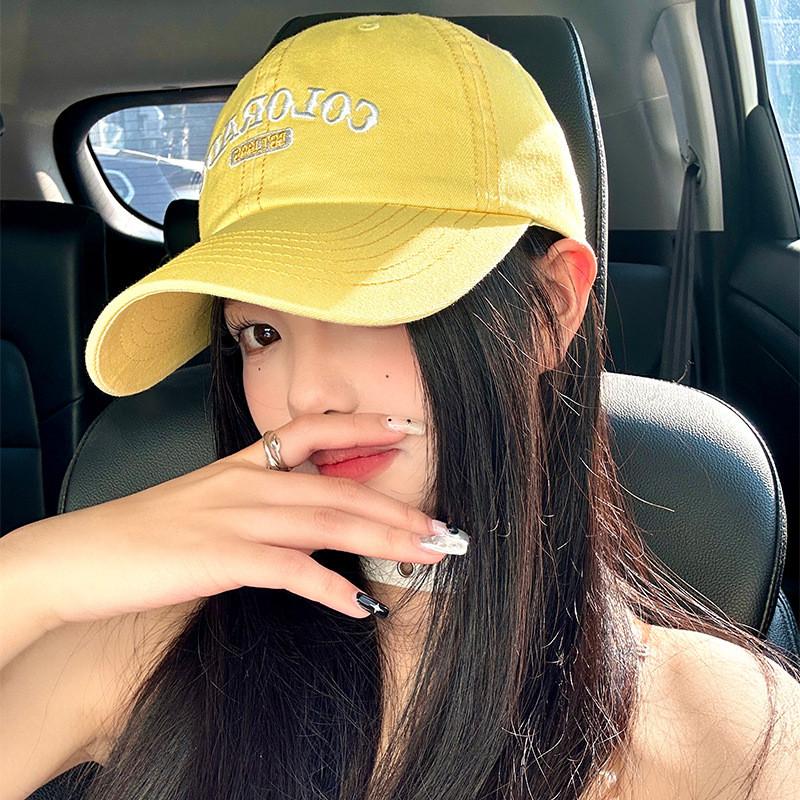 Embroidered Letter Colcrado Wide Brim Baseball Cap For Women Sun Protection