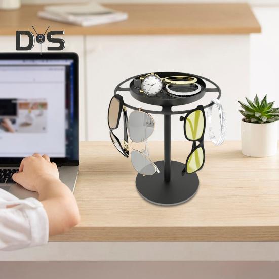 Вращающаяся на 360 градусов подставка для очков, органайзер для солнцезащитных очков, высокоустойчивая многоцелевая вращающаяся стойка для солнцезащитных очков