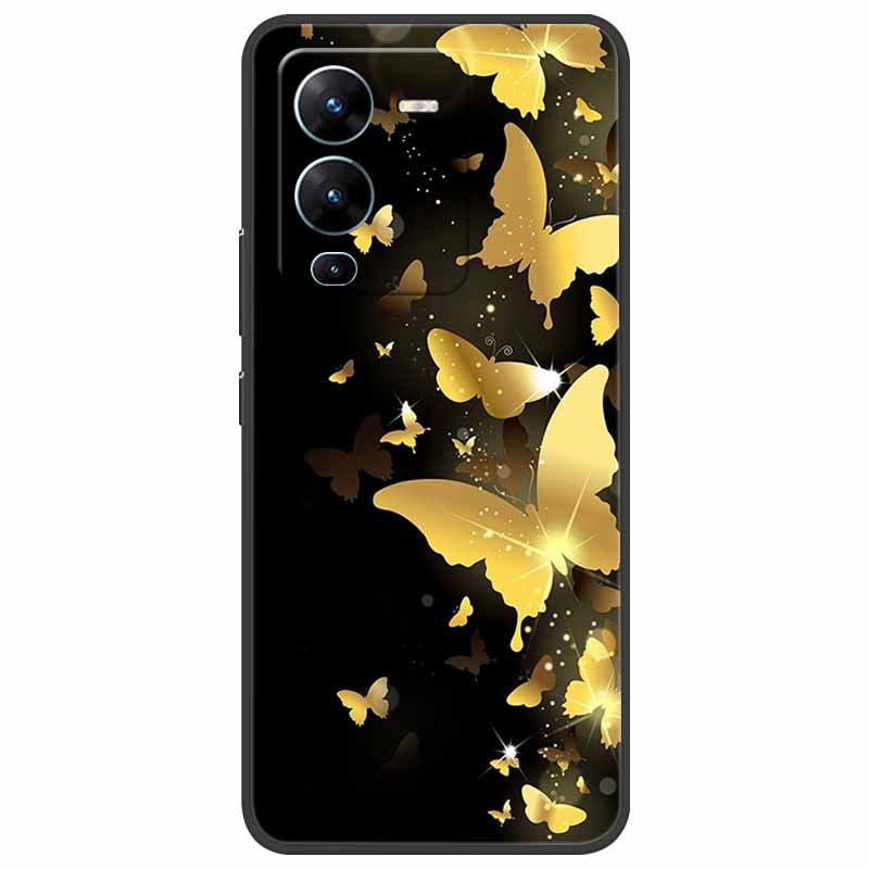Для vivo V25 Pro Чехол V2158 Мягкий Силиконовый ТПУ Чехол для телефона Для vivo V25 Pro 5G Чехол Ударопрочный Capa V 25 Pro V25Pro Coque Крутой