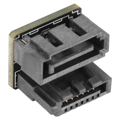 SATA 7-контактный интерфейс Обратное направление 180 градусов Многослойная печатная плата 6 Гбит Без потерь ABS Материнская плата SATA 7-контактный