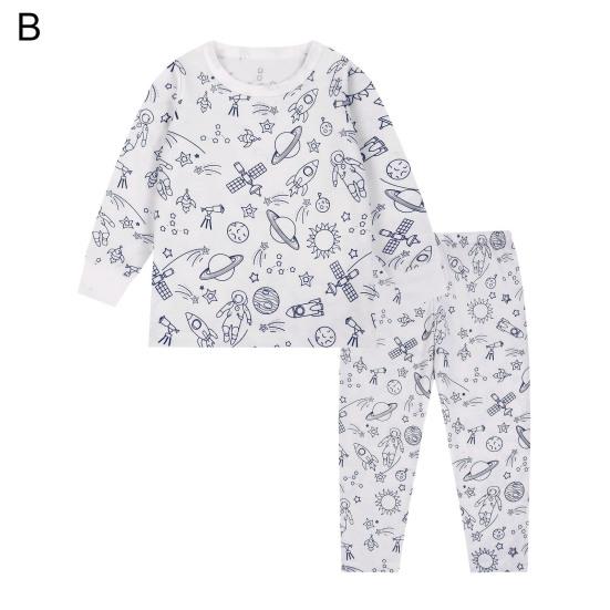 2 шт. унисекс детская пижама своими руками раскрашиваемая с бесцветным забавным рисунком животных топ с длинными рукавами развивает креативность индивидуальное самовыражение одежда для сна
