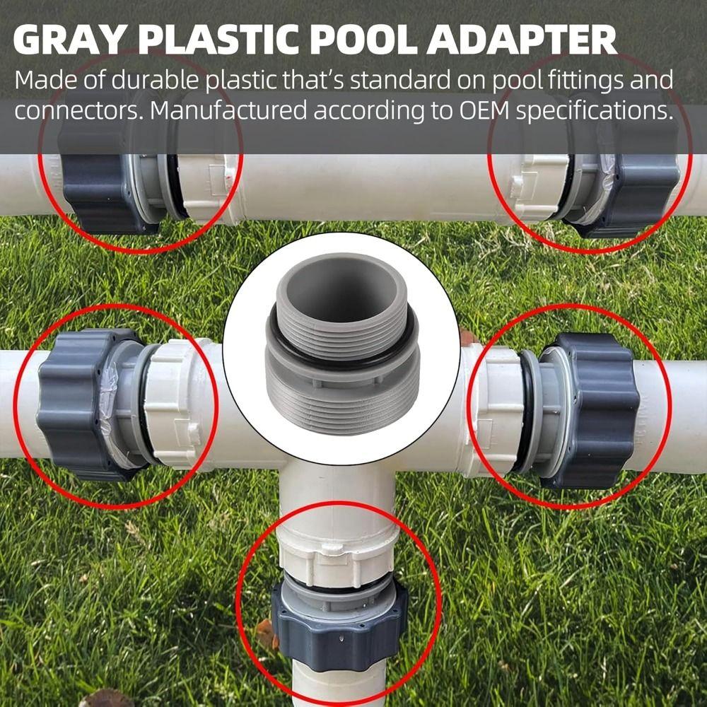 Short Pump Replacement Plastic Hose Convertion New Pool Adapter Connects  Fit for Intex