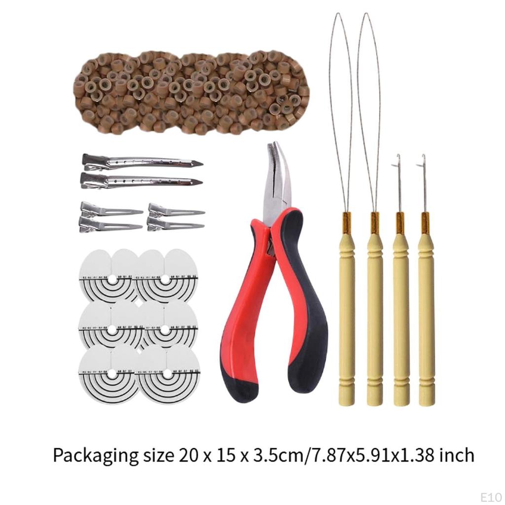 Инструмент для наращивания волос Парикмахерские принадлежности 500 силиконовых бусин Кольца Гаджет для укладки