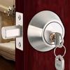 Round Handle Door Knobs Stainless Steel Entrance Interior Passage Locks Key