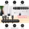 Silicone Cable Organizer USB Cable Winder Desktop Tidy Management Clips Cable Holder