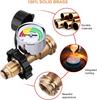 2pcs Brass Propane Tank Adapter With Pressure Gauge Converter QCC1 Inflatable Joint For BBQ Grill Heater Rv Campe Cylinder