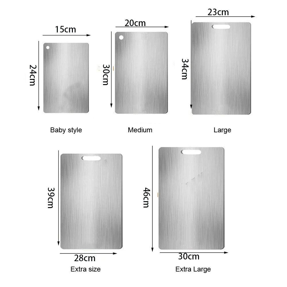 Разделочная доска из нержавеющей стали Утолщенные коврики для разделочной доски Многофункциональная разделочная доска