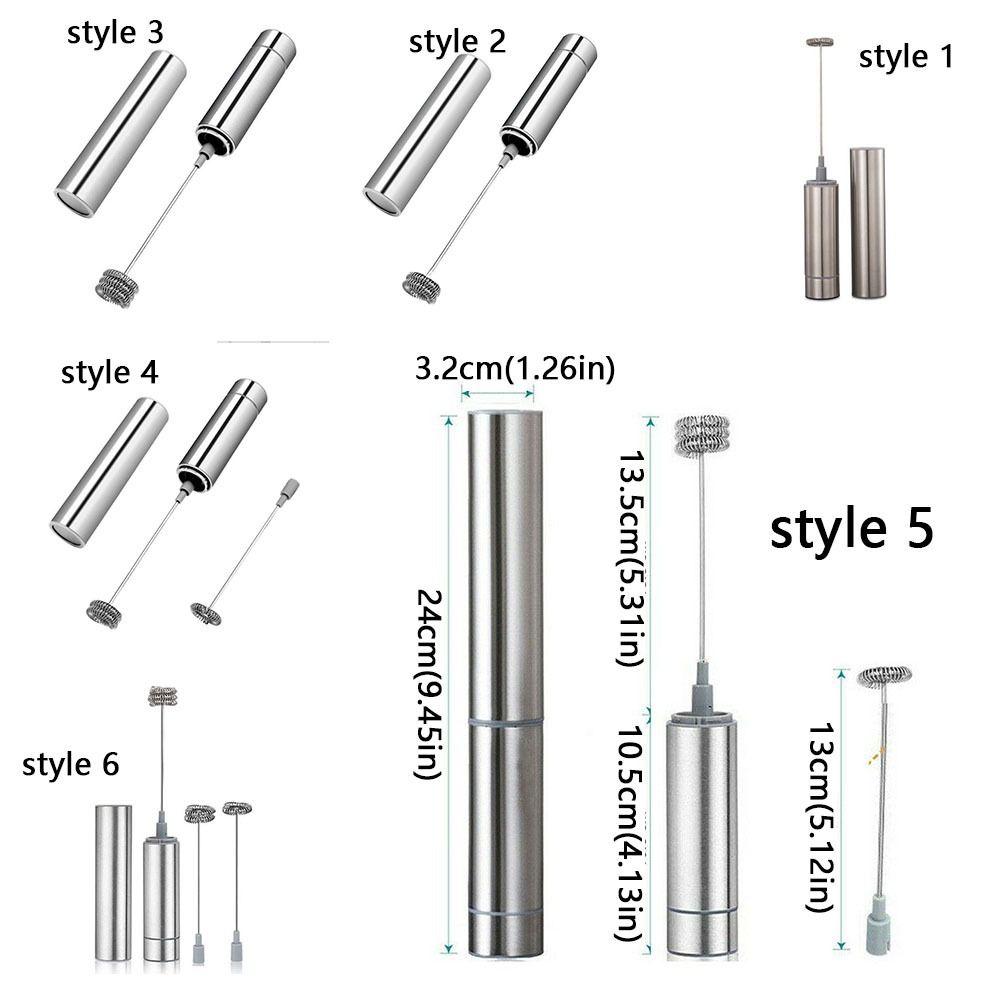 Stainless Steel Electric Milk Frother Portable Coffee Frother Handheld Frother  Barista Use