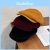 Classic Solid Corduroy Color Beret Cap With Warmth Sunshade For Winter Gift