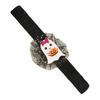 Adjustable Resilient Steel Plate Bracelets Stuffed Halloween Slap for Kids, Plush Pumpkin Ghost Skull Cute Wrist Assorted Pattern Bands Band