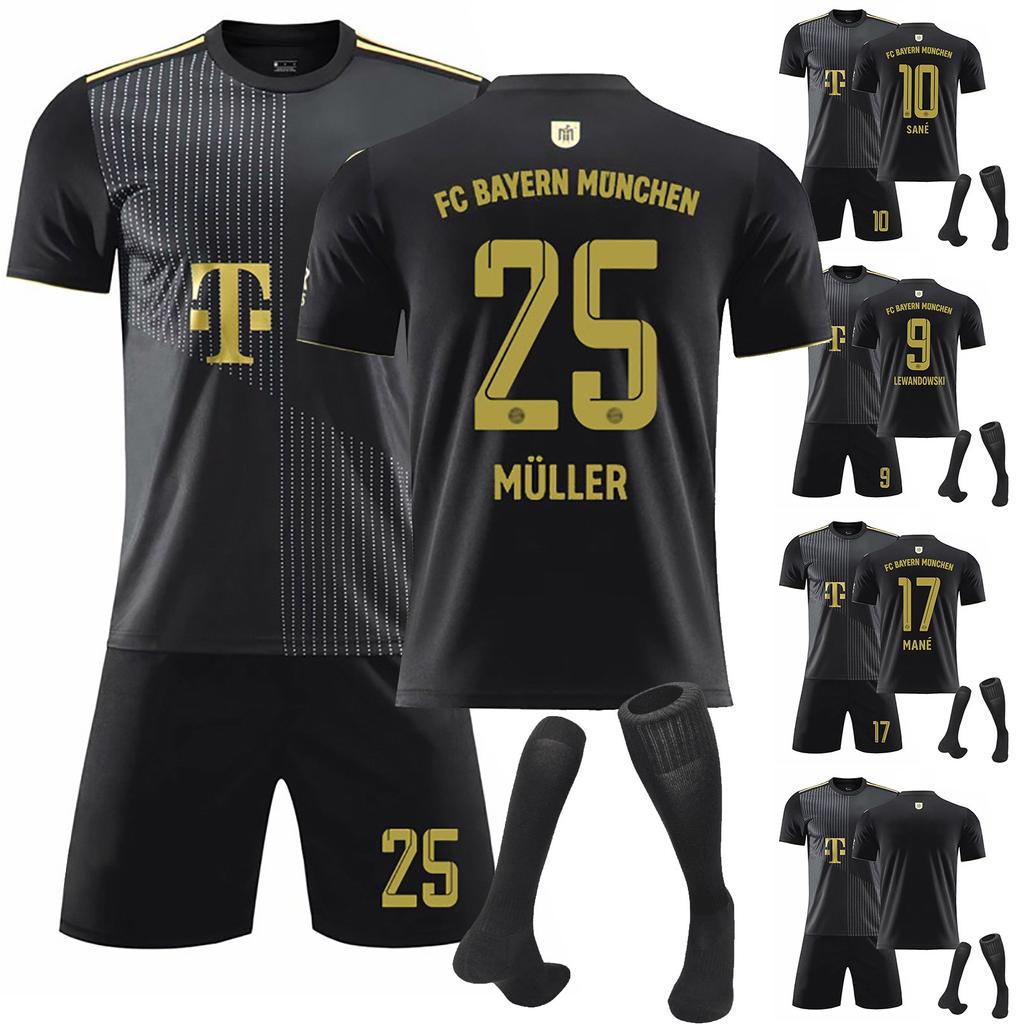21/22 Bayern-Munich Away Football Jerseys Shorts Socks Set New Shorts Socks Adult Sizes Outfits