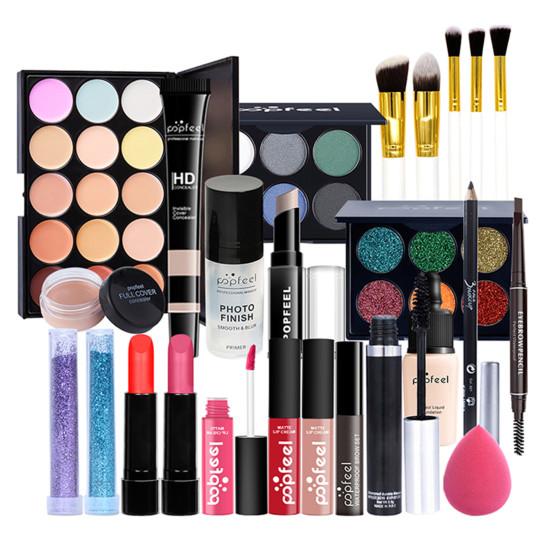 Popfeel 25 шт./компл. профессиональный комбинированный универсальный косметический набор