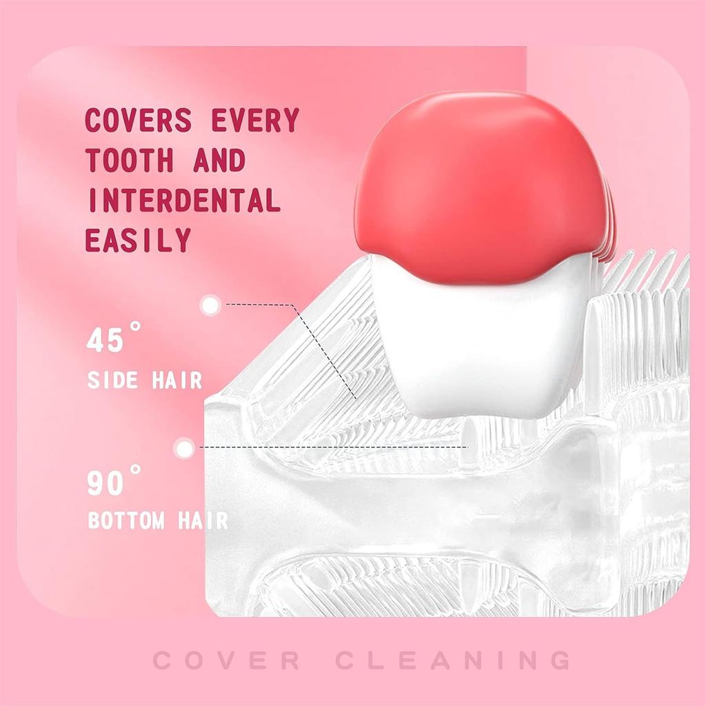 Детская U-образная электрическая зубная щетка с силиконовой головкой пищевого класса U-образной формы