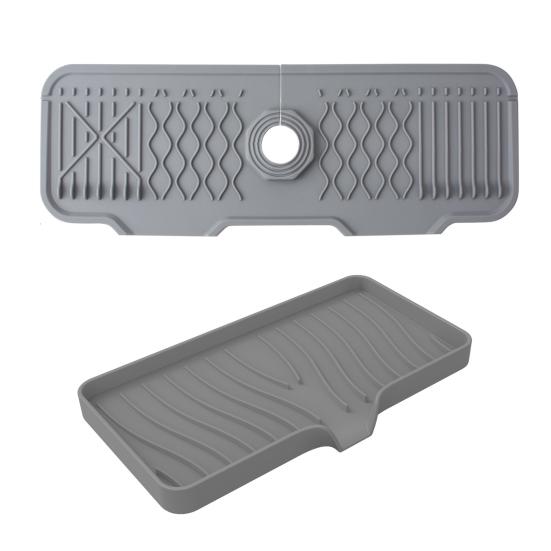 Силиконовый брызговик для раковины, сливной коврик, держатель для мыльницы, сливной коврик для крана для кухонь, ванных комнат, автофургонов