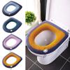 Universal Toilet Seat Cover Winter Warm Soft WC Ring Mat Bathroom With Flip Lid Handle Household Toilet Mat Cover Pad Cushion