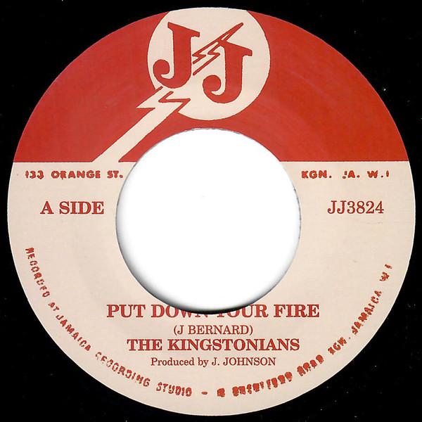 7-дюймовая пластинка KINGSTONIANS Put Down Your Fire JJ3824 JJ Records 2011 UK Регги Ска Даб Б/У