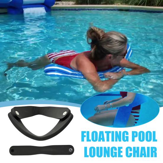 3-in-1 Floating Pool Chair Foldable Water Lounger Beach Compact Seat Saddle Floating Recliner for Lakes Pools Summer Beach Essential Chair