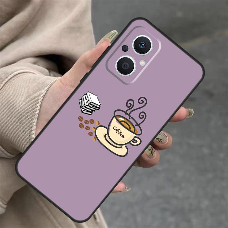 Чехол 'Книги и Кофе' для OPPO Reno 7 8 Lite 6 5 4 11F 10 Pro 8T 5Z 4Z OPPO Find X6 Pro X2 Neo X3 X5 Lite