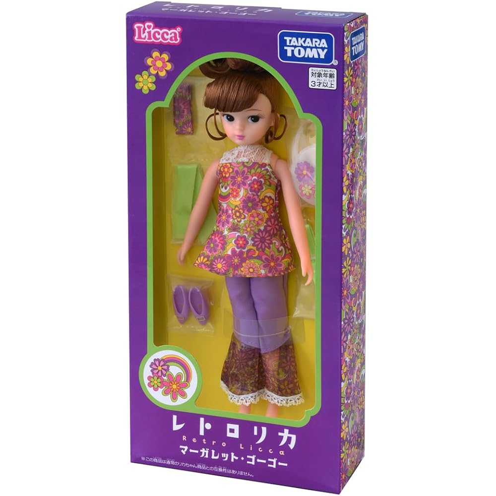 Takara Tomy Ликка-тян Ретро Кукла Маргарет Go-Go Набор для Переодевания Игрушка для Ролевых Игр Возраст 3+
