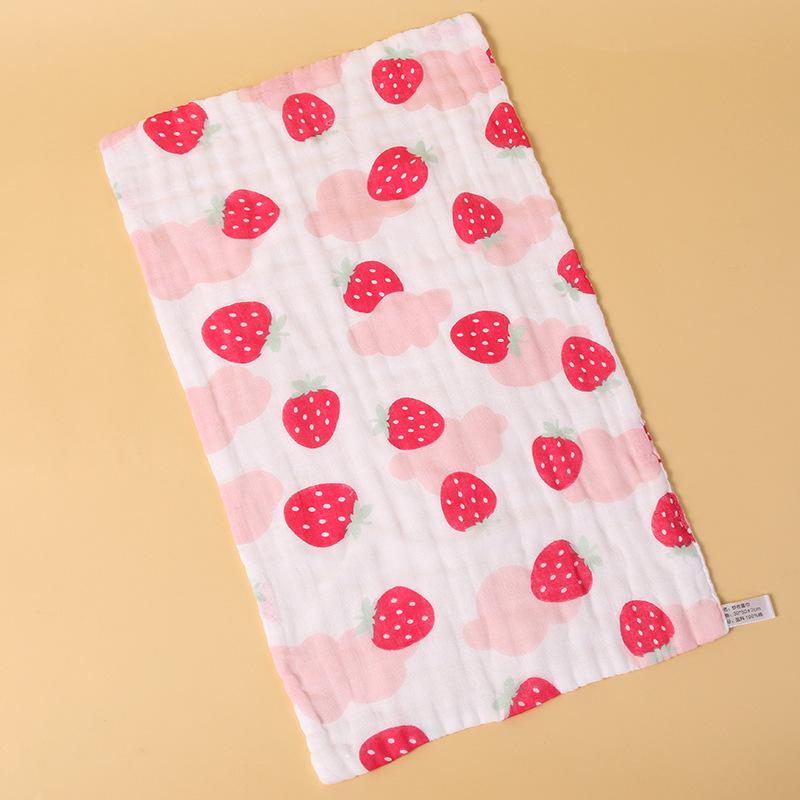 Мультяшное мягкое впитывающее 6-слойное детское марлевое банное полотенце - Детская махровая салфетка из чистого хлопка