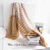 100% Wool Scarf Bib Neck Winter Ladies Houndstooth Scarf Shawl Sense Of Quality