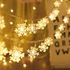 Snowflake LED Light Christmas Decor For Home Hanging Garland Christmas Ornaments Xmas Tree Decor Noel Navidad 2024 New Year 2024