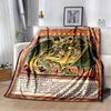 Anime Yu Gi Oh Card Throw Blanket Blue Eyes White Dragon Anime Cartoon Soft Plush Blanket Bedroom Bedspread Home Decor